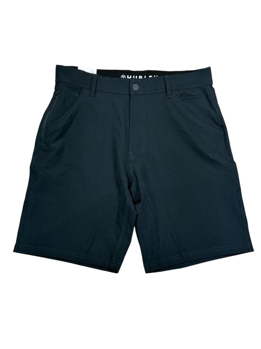 Hurley Mens 20" Trek Hybrid Shorts Black Size 32 Water-Repellent 4-Way Stretch C